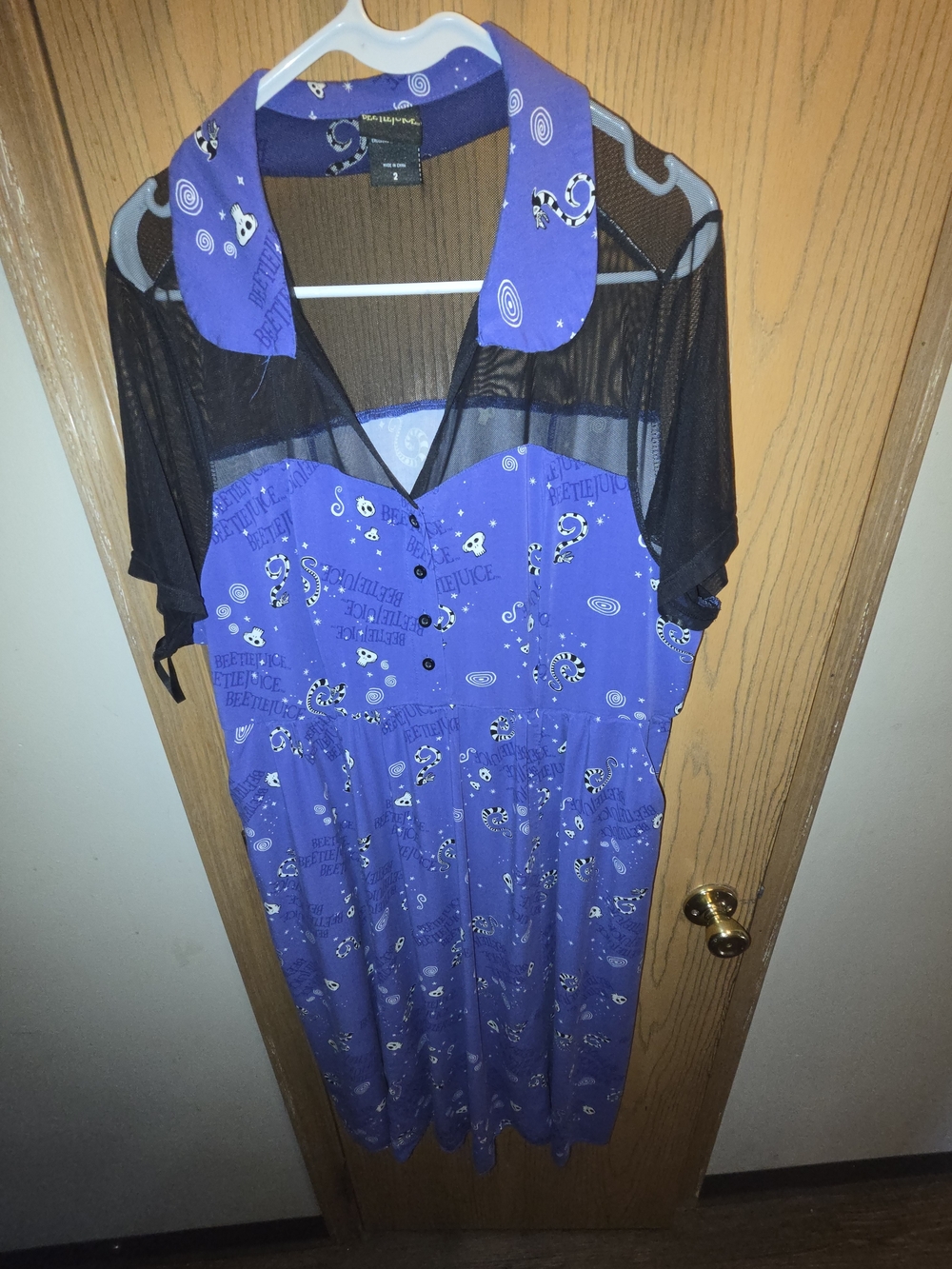 Torrid Beetlejuice Midi Dress EUC